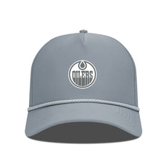 Edmonton Oilers Levelwear Gordon Slate & Snow Rope Adjustable Hat Gray