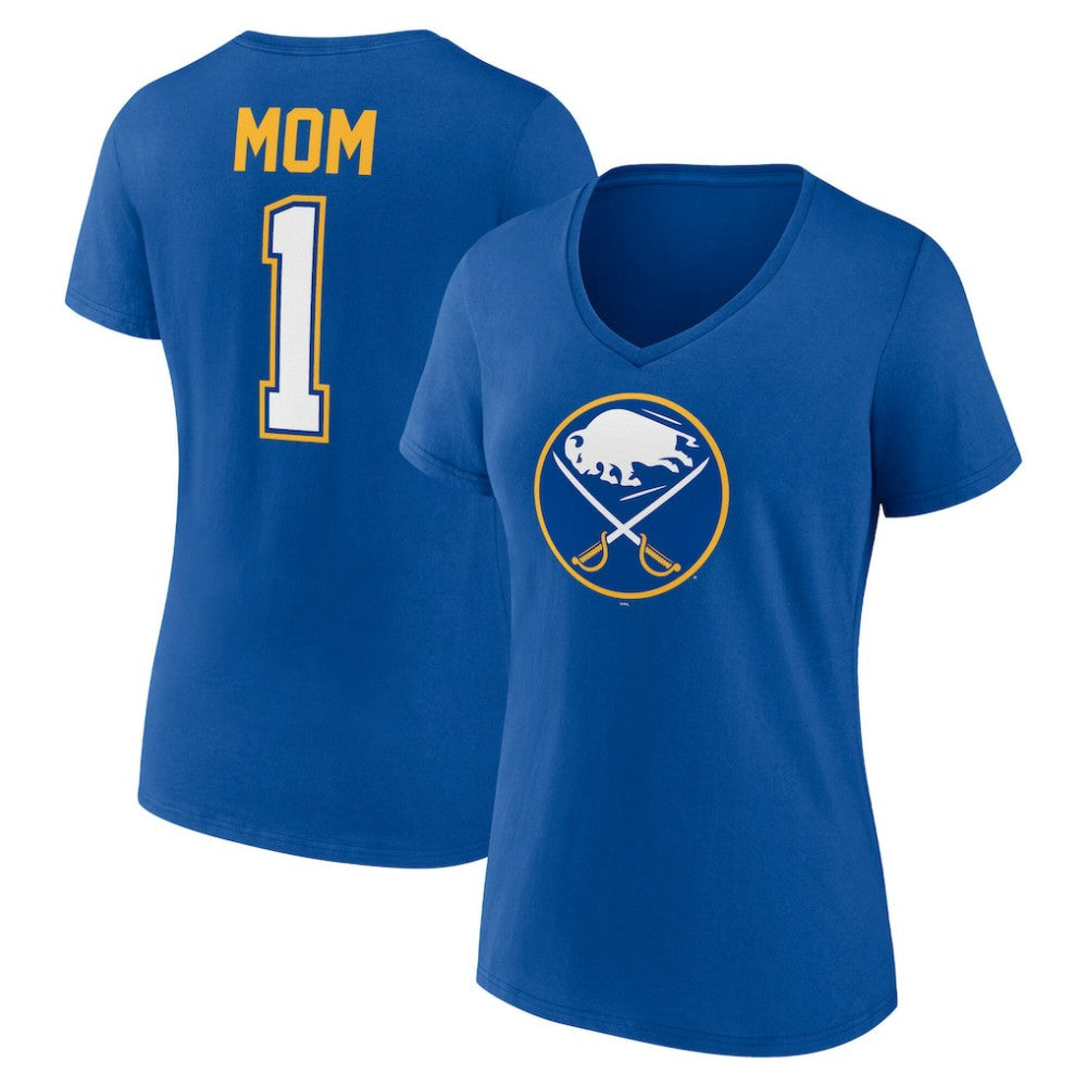 Buffalo Sabres Women's Mother's Day V-Neck T-Shirt Royal