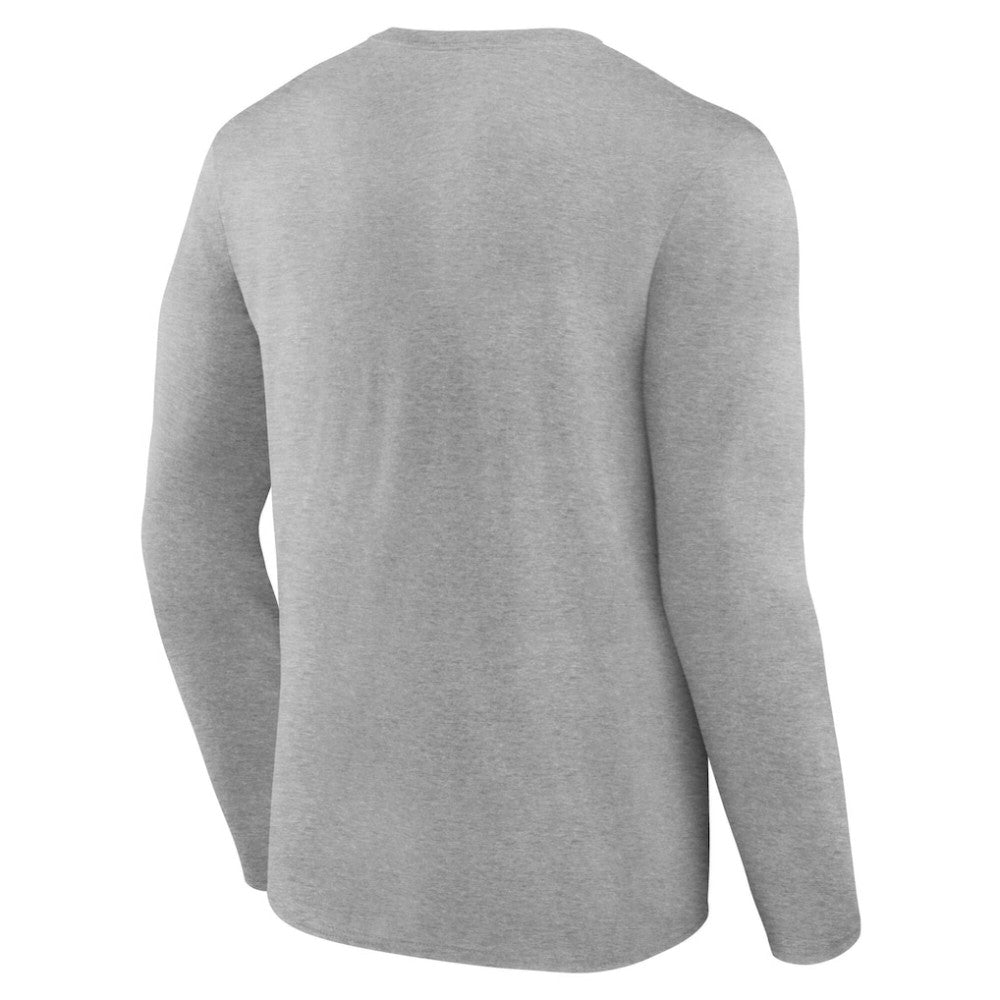 Colorado Avalanche Women's Primary Logo Long Sleeve V-Neck T-Shirt Gray