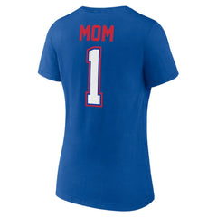 New York Rangers Women's Mother's Day V-Neck T-Shirt Blue