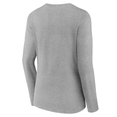 Ottawa Senators Women's Primary Logo Long Sleeve V-Neck T-Shirt Gray
