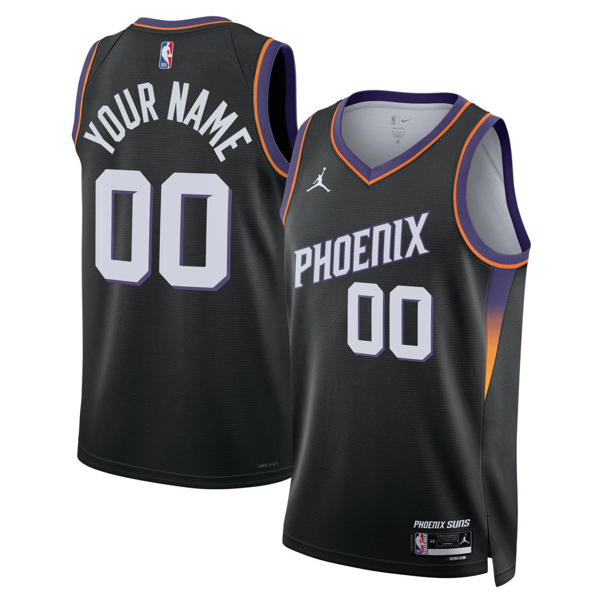 Phoenix Suns Jordan Brand Unisex Swingman Custom Jersey - Statement Edition - Black online