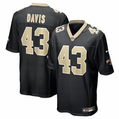 Michael Davis New Orleans Saints Team Game Jersey - Black