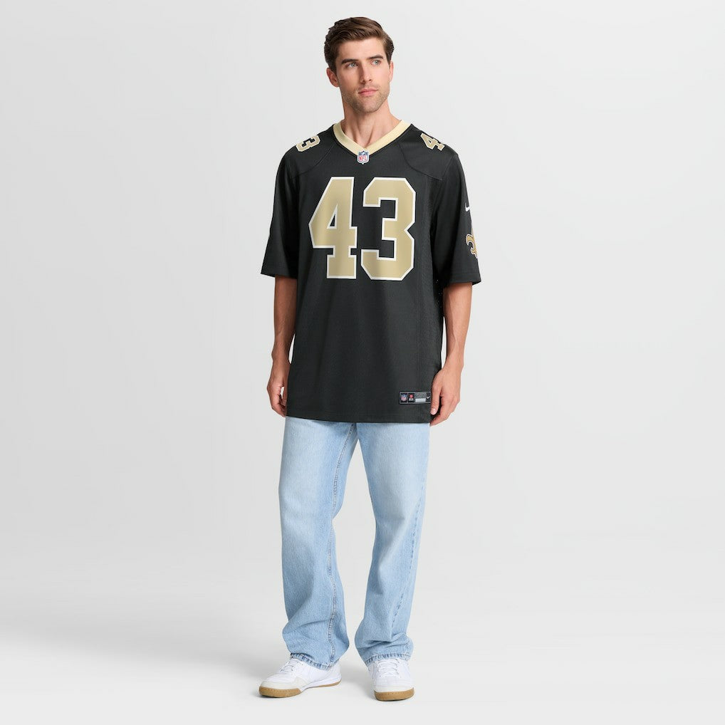 Michael Davis New Orleans Saints Team Game Jersey - Black