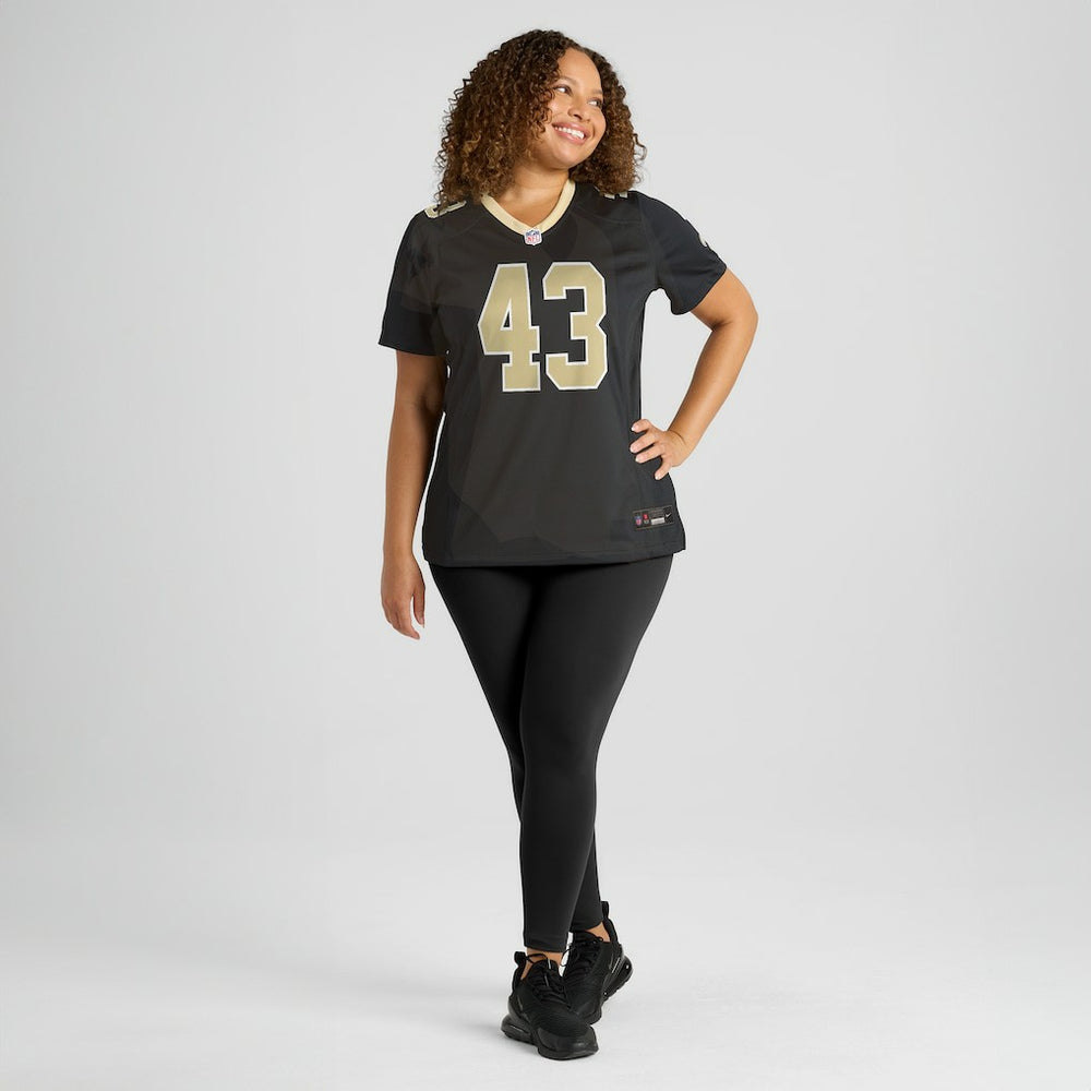 Michael Davis New Orleans Saints Women's Team Game Jersey - Black