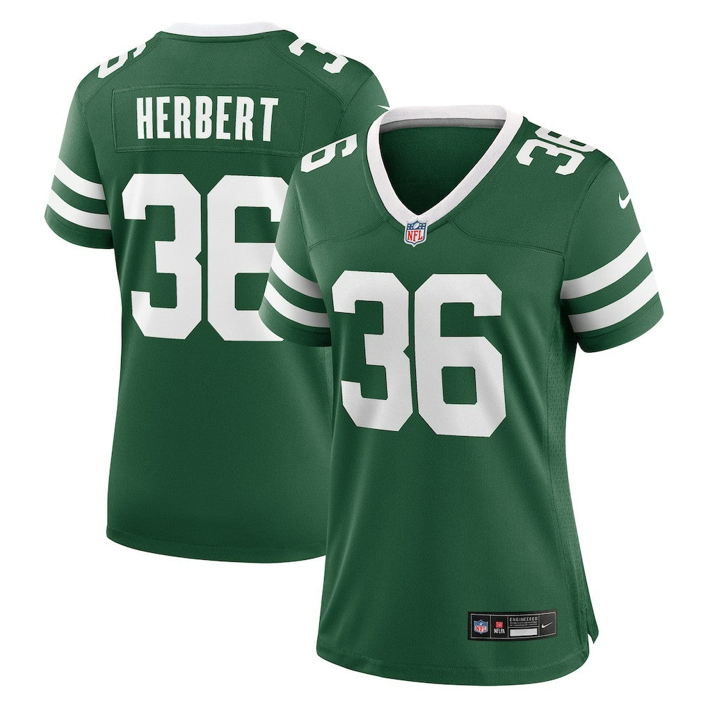 Khalil Herbert New York Jets Women's Team Game Jersey - Legacy Green