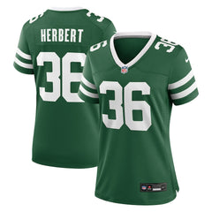 Khalil Herbert New York Jets Women's Team Game Jersey - Legacy Green