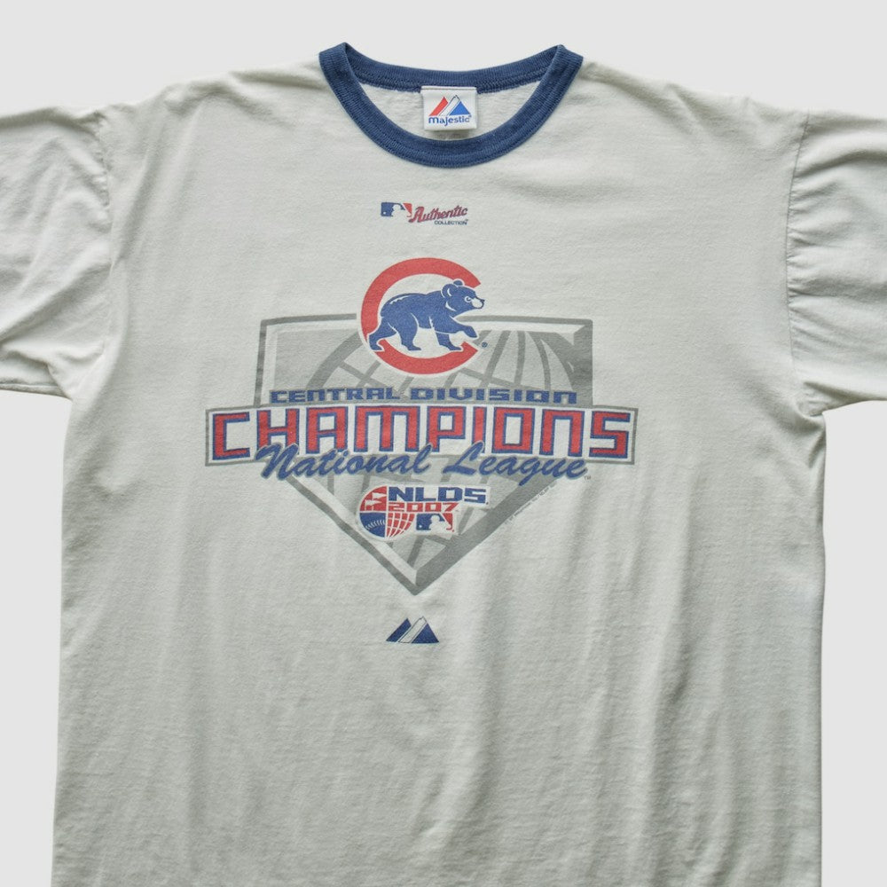 Chicago Cubs Majestic 2007 T-Shirt White Vintage