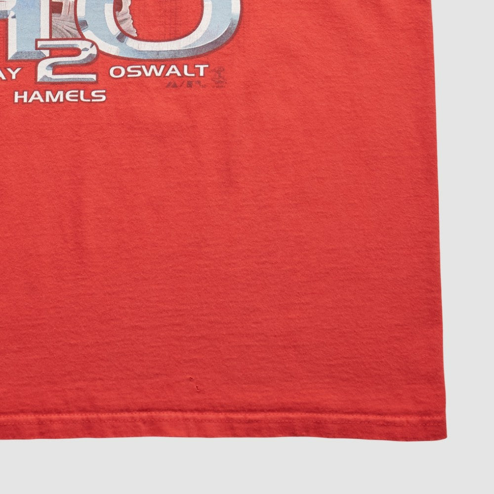 Philadelphia Phillies Majestic 2010 T-Shirt Red Vintage