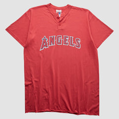 Los Angeles Angels Majestic 2000s T-Shirt Red Vintage