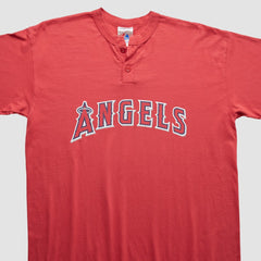 Los Angeles Angels Majestic 2000s T-Shirt Red Vintage