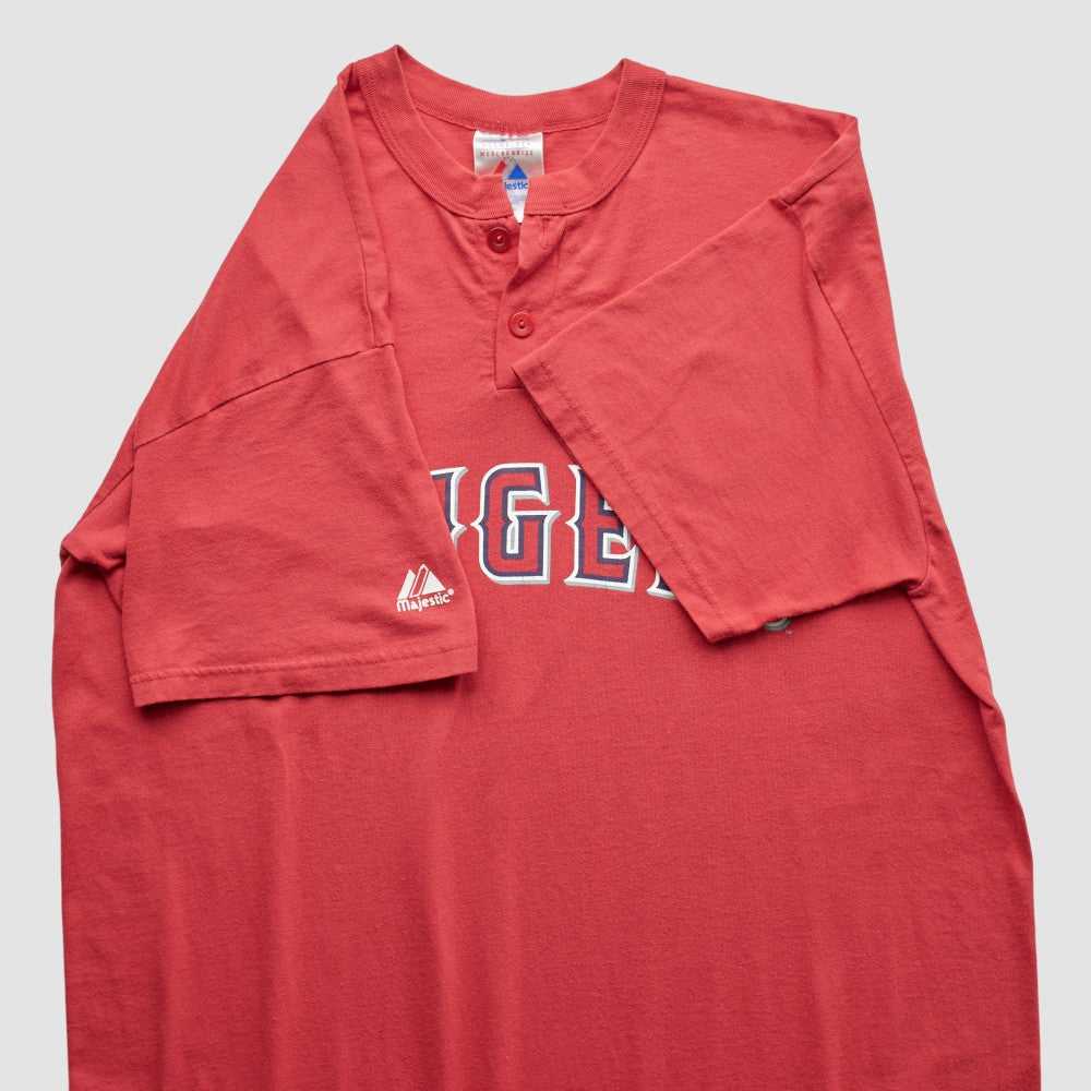 Los Angeles Angels Majestic 2000s T-Shirt Red Vintage