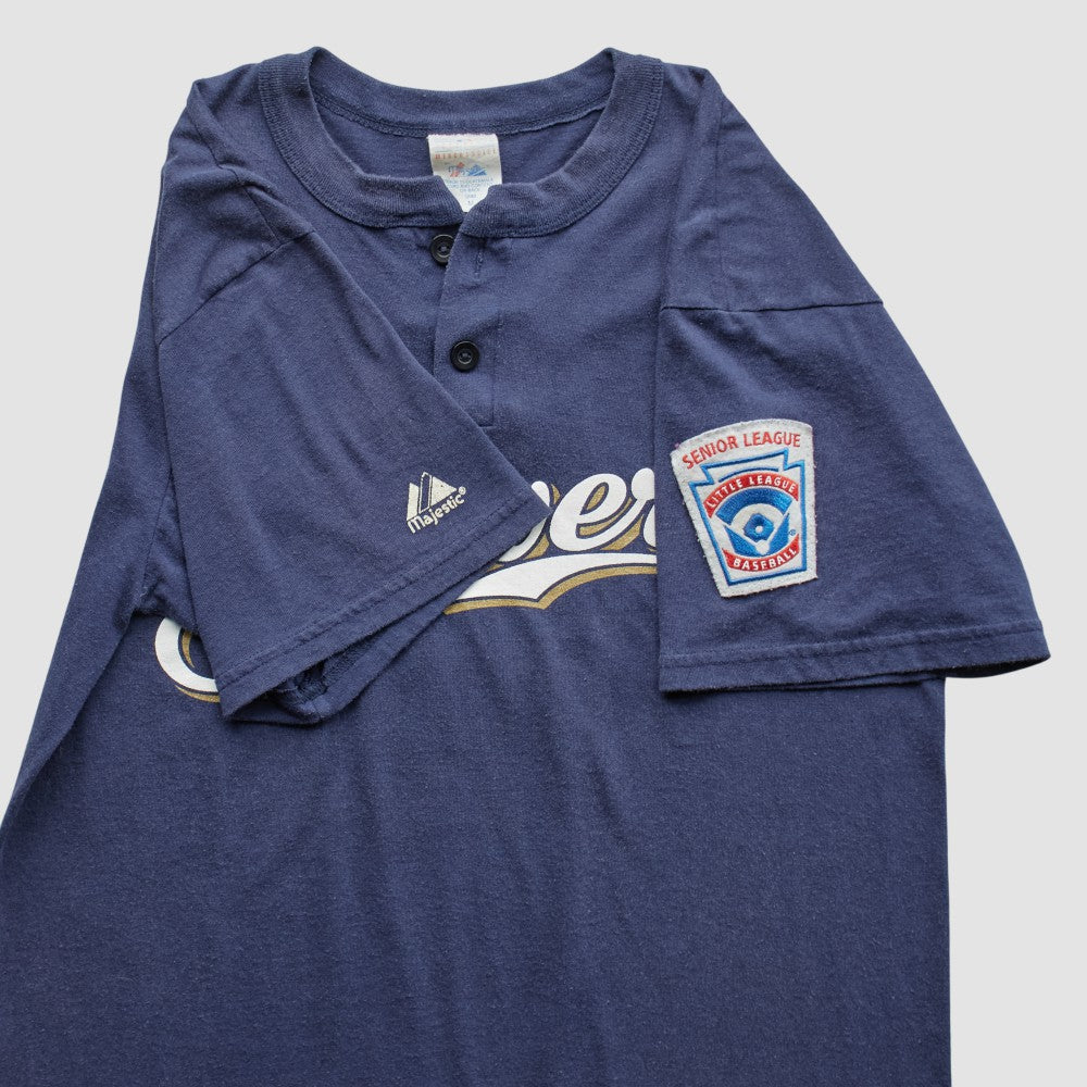 Milwaukee Brewers Majestic 2000s T-Shirt Navy Vintage