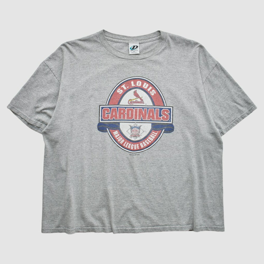 St. Louis Cardinals Dynasty 2003 T-Shirt Heather Gray Vintage