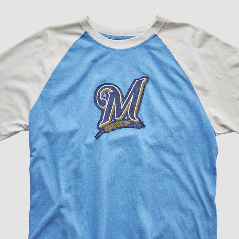 Milwaukee Brewers 2000s T-Shirt Light Blue Vintage