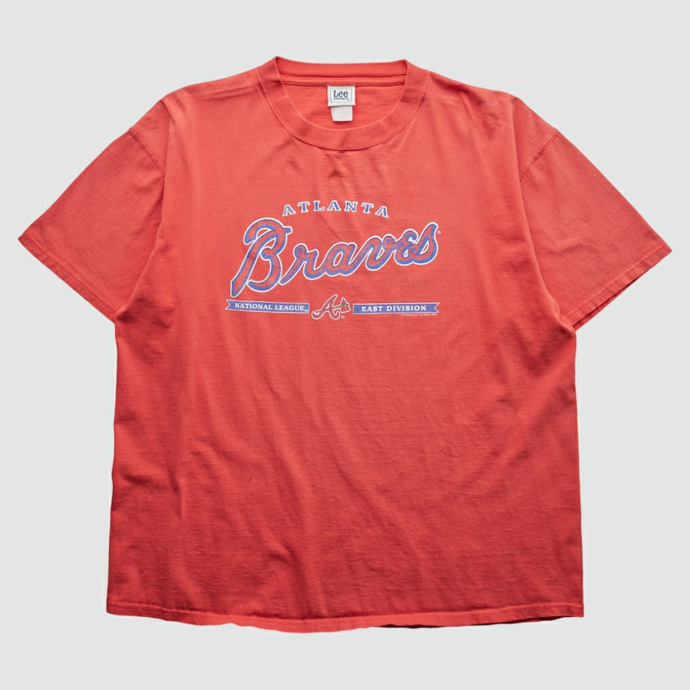 Atlanta Braves Lee Apparel 2000s T-Shirt Red Vintage