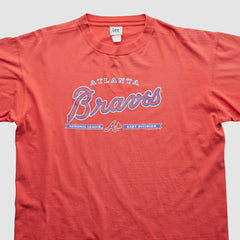 Atlanta Braves Lee Apparel 2000s T-Shirt Red Vintage