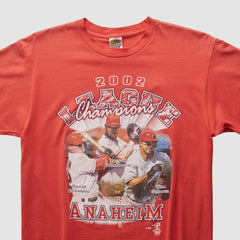 Los Angeles Angels 2002 T-Shirt Red Vintage