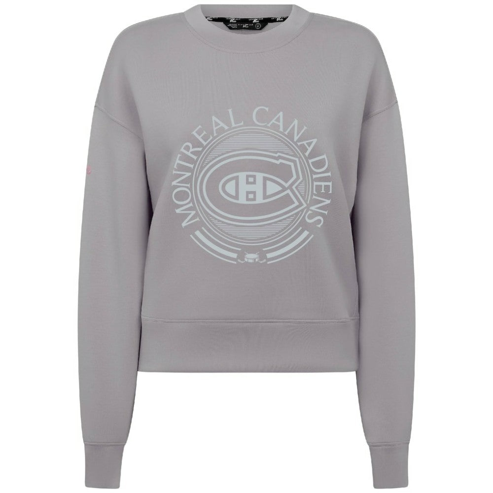 Montreal Canadiens Levelwear Women's Slate & Snow Sponge Tri-Blend Sweatshirt Gray