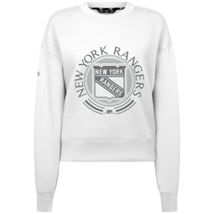 New York Rangers Levelwear Women's Slate & Snow Sponge Tri-Blend Sweatshirt White