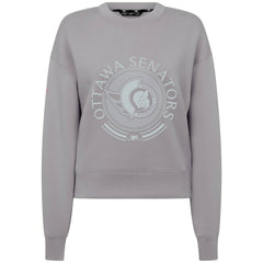 Ottawa Senators Levelwear Women's Slate & Snow Sponge Tri-Blend Sweatshirt Gray