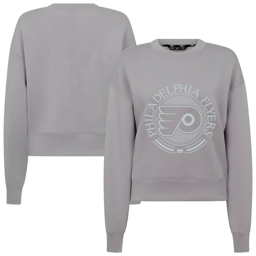 Philadelphia Flyers Levelwear Women's Slate & Snow Sponge Tri-Blend Sweatshirt Gray