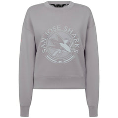 San Jose Sharks Levelwear Women's Slate & Snow Sponge Tri-Blend Sweatshirt Gray