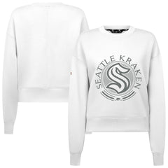 Seattle Kraken Levelwear Women's Slate & Snow Sponge Tri-Blend Sweatshirt White