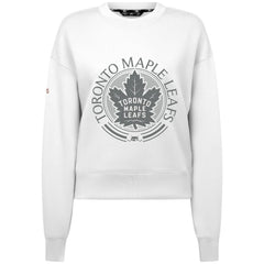 Toronto Maple Leafs Levelwear Women's Slate & Snow Sponge Tri-Blend Sweatshirt White