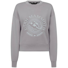 Utah Mammoth Levelwear Women's Slate & Snow Sponge Tri-Blend Sweatshirt Gray