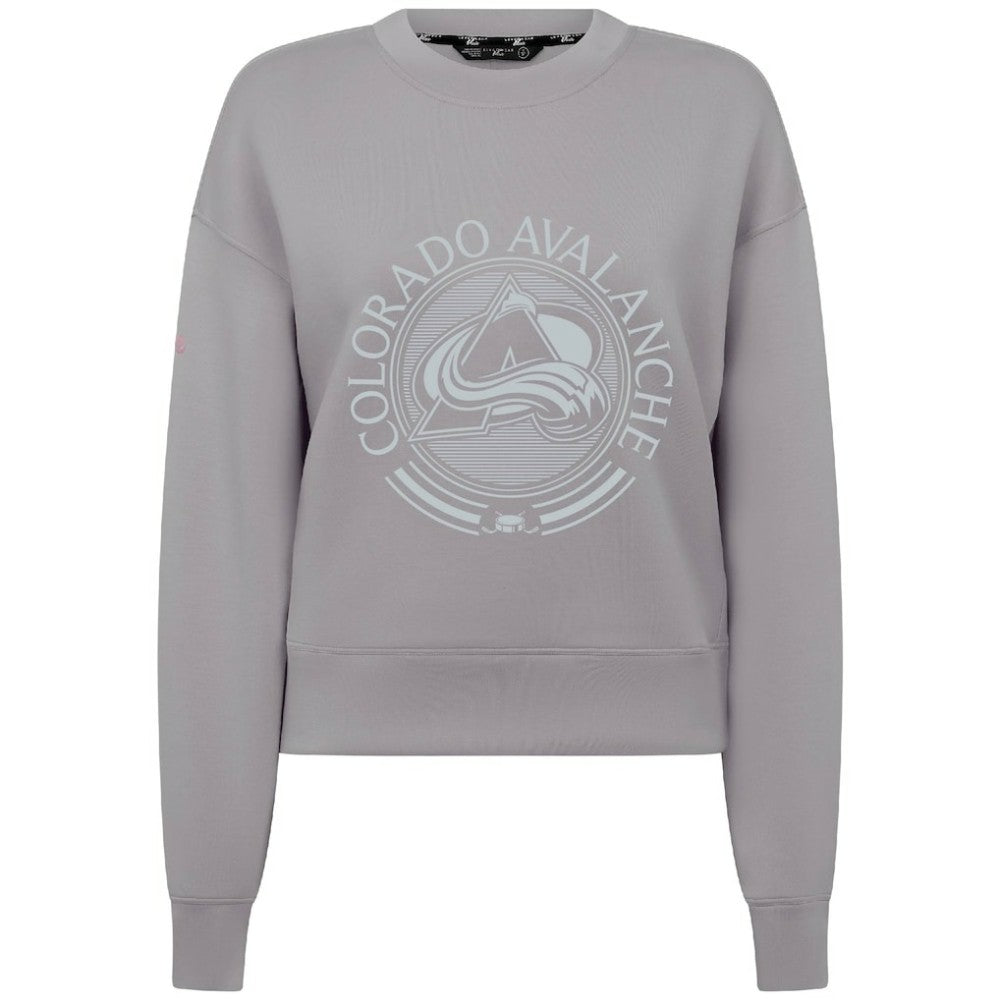 Colorado Avalanche Levelwear Women's Slate & Snow Sponge Tri-Blend Sweatshirt Gray