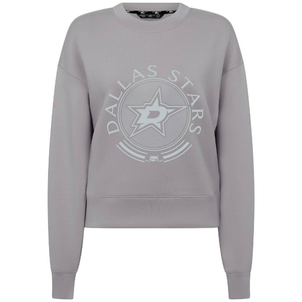 Dallas Stars Levelwear Women's Slate & Snow Sponge Tri-Blend Sweatshirt Gray