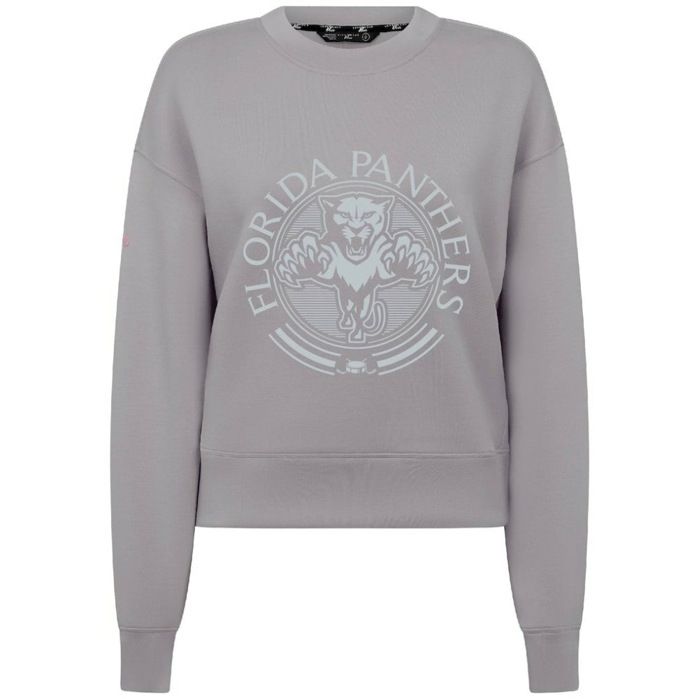 Florida Panthers Levelwear Women's Slate & Snow Sponge Tri-Blend Sweatshirt Gray