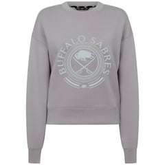 Buffalo Sabres Levelwear Women's Slate & Snow Sponge Tri-Blend Sweatshirt Gray