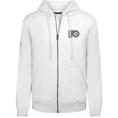 Philadelphia Flyers Levelwear Podium Chenille Logo Full-Zip Hoodie White