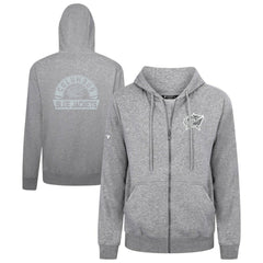 Columbus Blue Jackets Levelwear Podium Chenille Logo Full-Zip Hoodie Gray