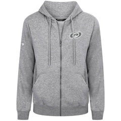 Carolina Hurricanes Levelwear Podium Chenille Logo Full-Zip Hoodie Gray