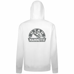 Utah Mammoth Levelwear Podium Chenille Logo Full-Zip Hoodie White
