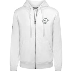 Buffalo Sabres Levelwear Podium Chenille Logo Full-Zip Hoodie White