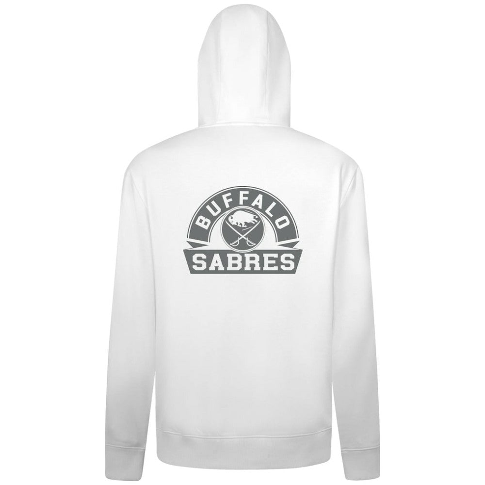 Buffalo Sabres Levelwear Podium Chenille Logo Full-Zip Hoodie White