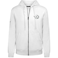 Ottawa Senators Levelwear Podium Chenille Logo Full-Zip Hoodie White