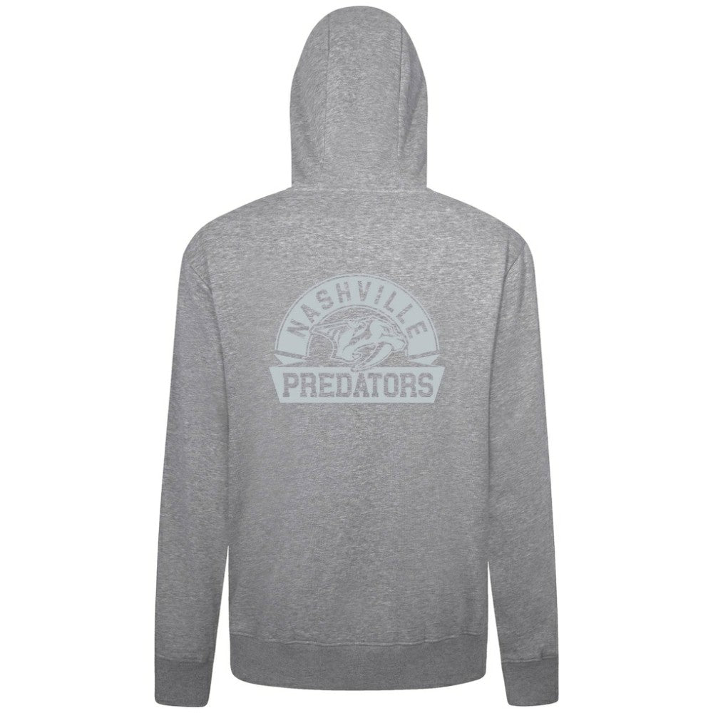 Nashville Predators Levelwear Podium Banner Arch Full-Zip Hoodie Gray