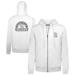 Seattle Kraken Levelwear Podium Banner Arch Full-Zip Hoodie White