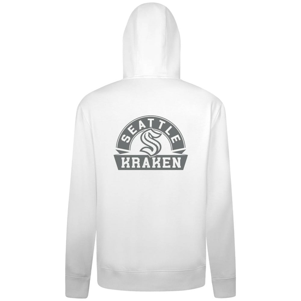Seattle Kraken Levelwear Podium Banner Arch Full-Zip Hoodie White