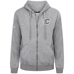 Calgary Flames Levelwear Podium Banner Arch Full-Zip Hoodie Gray