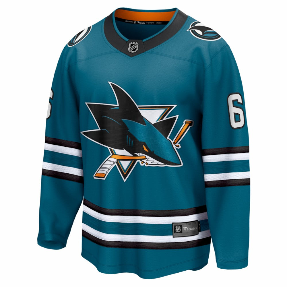 Sam Dickinson San Jose Sharks Fanatics Home Breakaway Jersey Teal