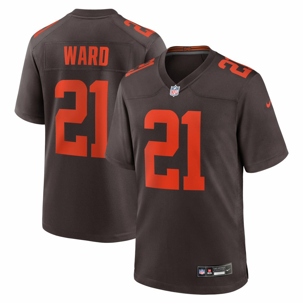 Denzel Ward Cleveland Browns Alpha Dawg Game Jersey - Brown