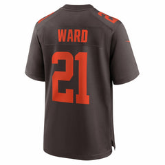 Denzel Ward Cleveland Browns Alpha Dawg Game Jersey - Brown