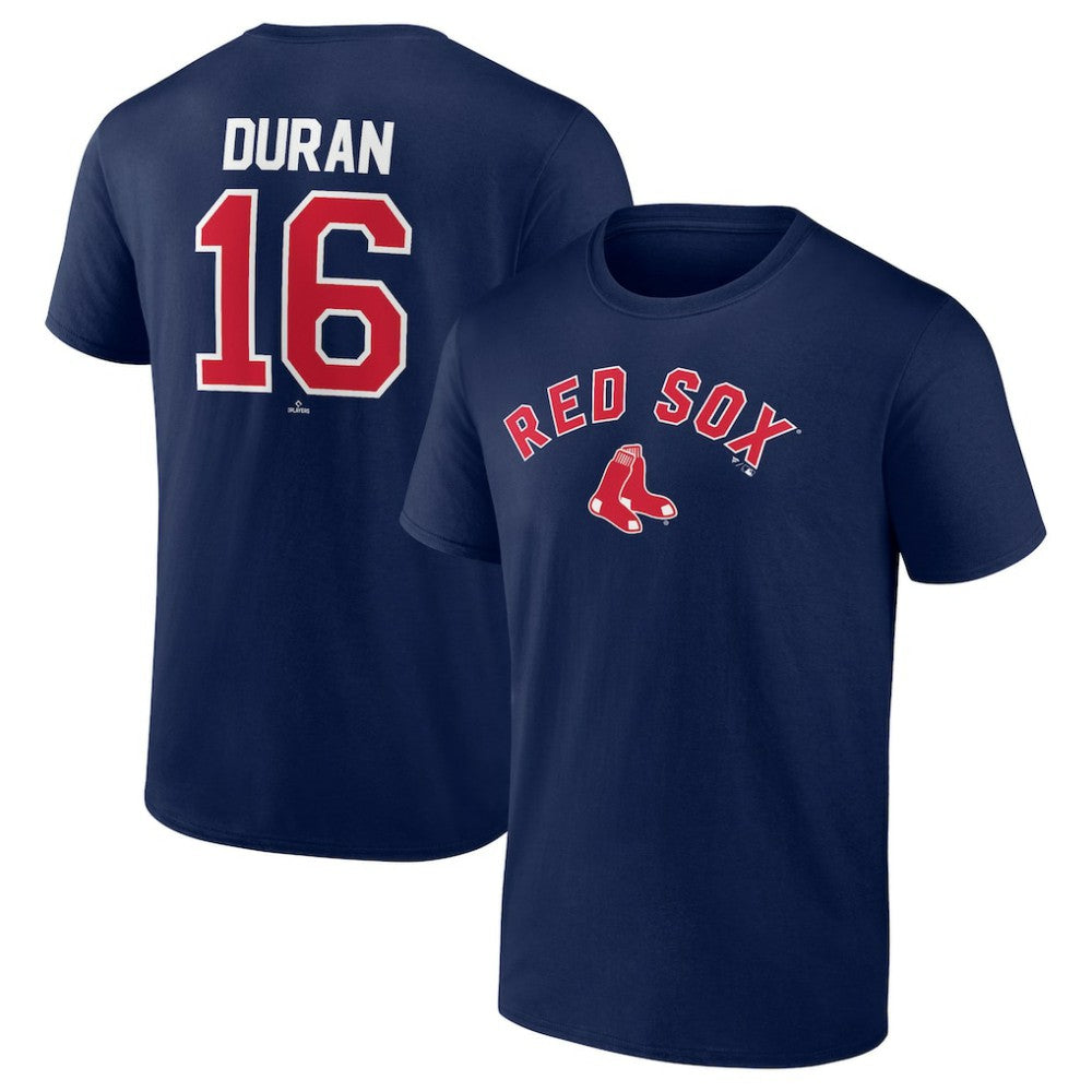 Jarren Duran Boston Red Sox Winning Streak Name & Number T-Shirt Navy