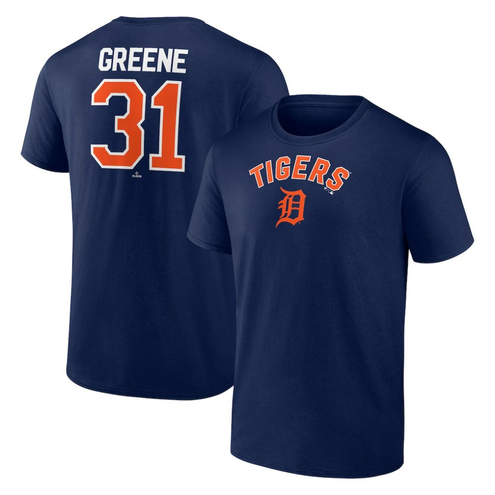 Riley Greene Detroit Tigers Winning Streak Name & Number T-Shirt Navy